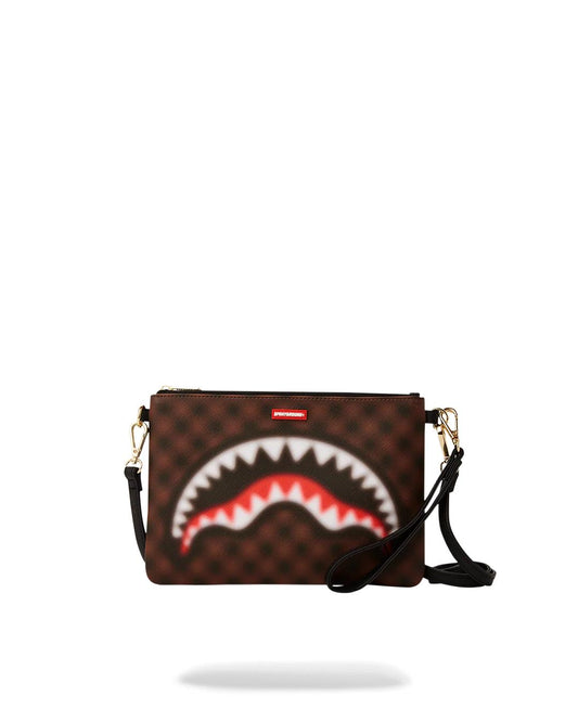 SHARKS IN PARIS BLUR EFFECT CROSSOVER CLUTCH | Sprayground Value