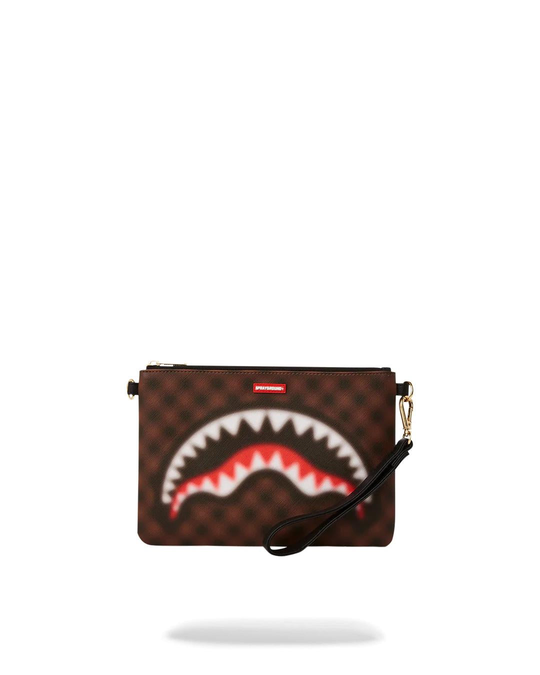 SHARKS IN PARIS BLUR EFFECT CROSSOVER CLUTCH | Sprayground Value