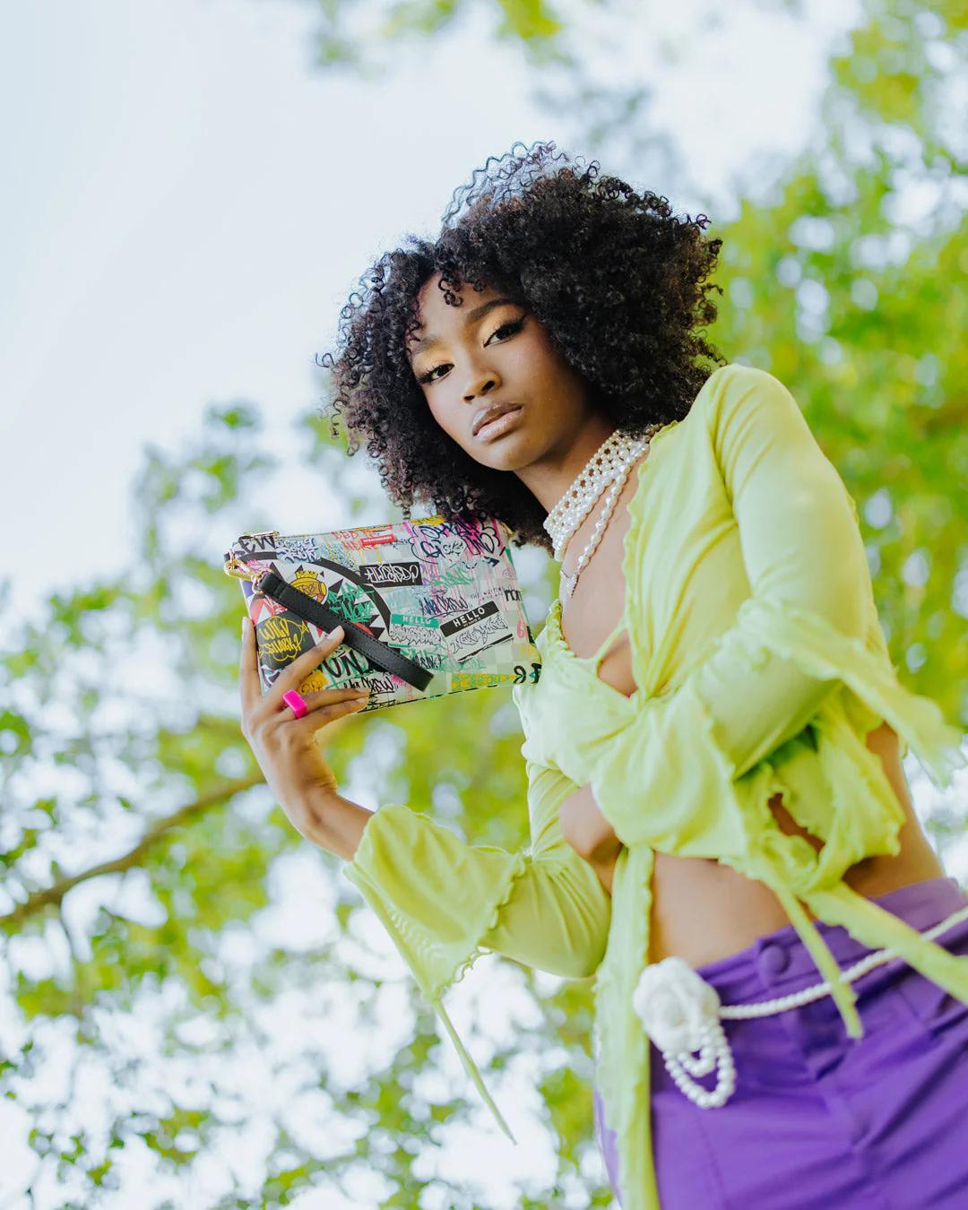 CREATE ANOTHER DAY CROSSOVER CLUTCH W/ SHOULDER STRAP | Sprayground Featured