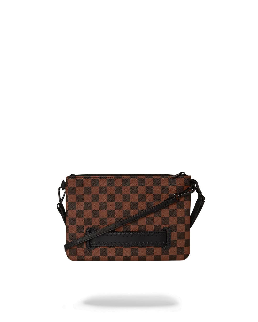 SHARKS IN PARIS CLEAR FOR TAKEOFF CROSSOVER CLUTCH WITH STRAP | Sprayground Signature