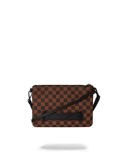 SHARKS IN PARIS CLEAR FOR TAKEOFF CROSSOVER CLUTCH WITH STRAP | Sprayground Signature