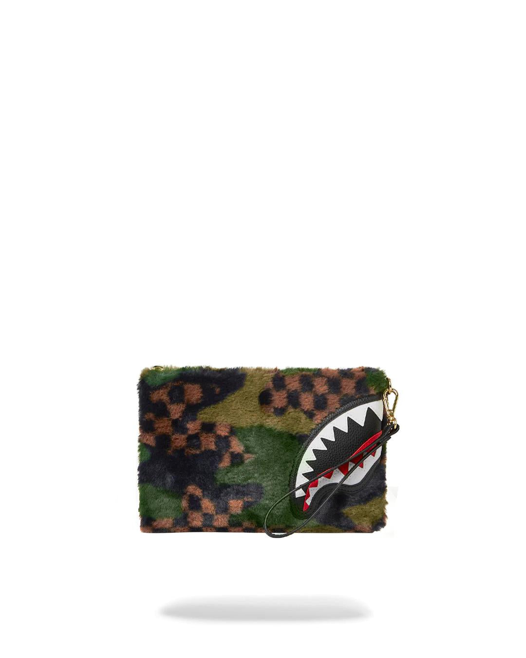 BIG SKY FUR SHARK CROSSOVER CLUTCH | Sprayground Trending