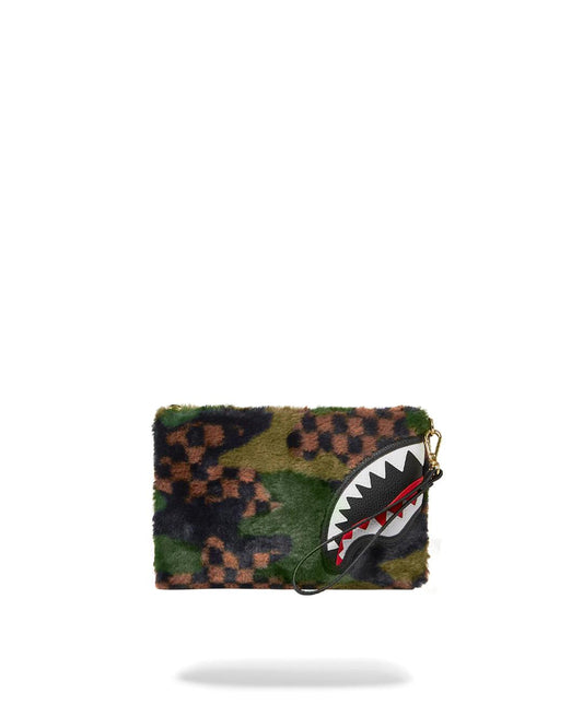 BIG SKY FUR SHARK CROSSOVER CLUTCH | Sprayground Trending