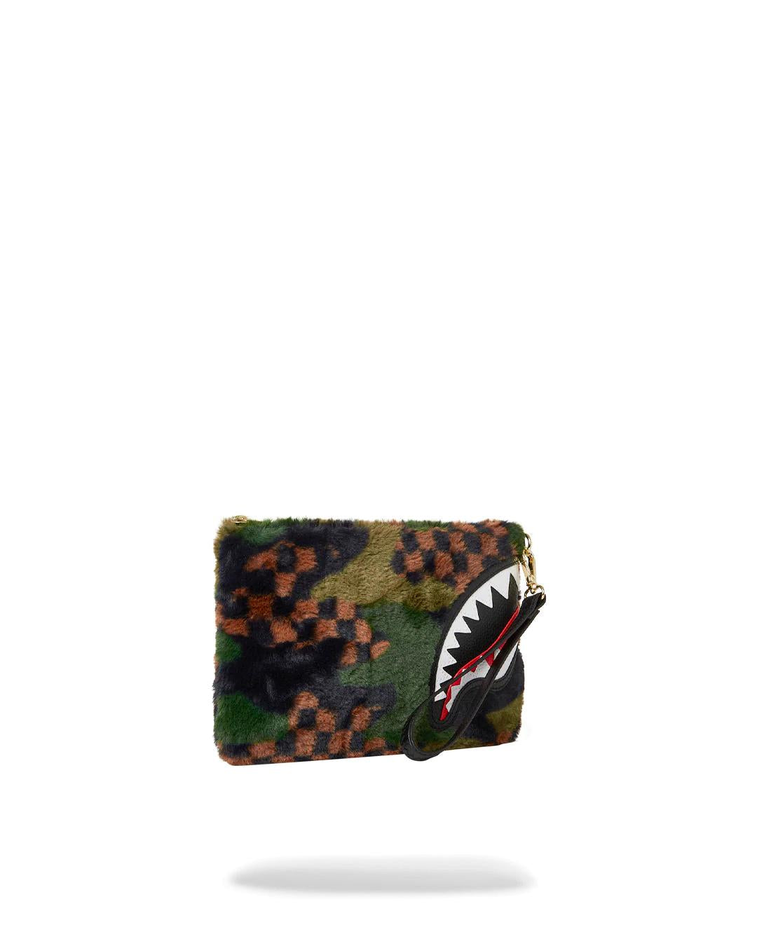 BIG SKY FUR SHARK CROSSOVER CLUTCH | Sprayground Trending
