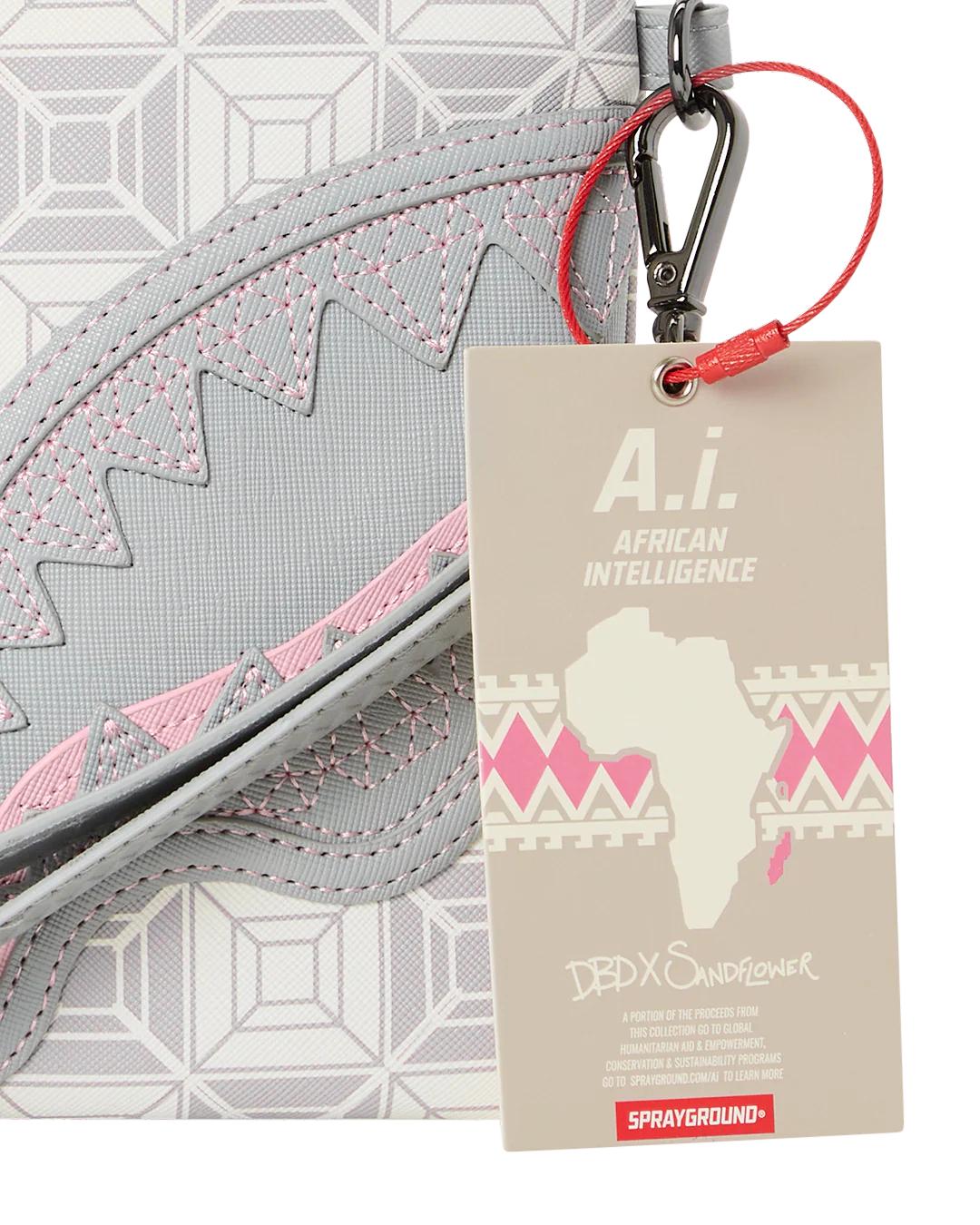 A.I.8 AFRICAN INTELLIGENCE BOOKED & BUSY CROSSOVER CLUTCH | Sprayground Great Value
