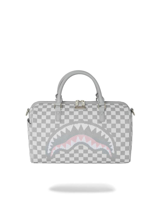 KNIT SHARKS IN PARIS IN CREAM MINI DUFFLE | Sprayground Classic