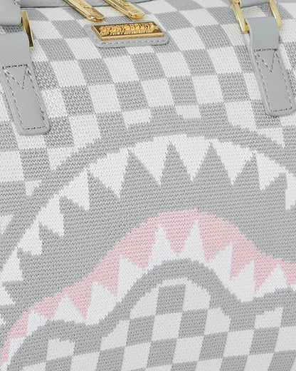 KNIT SHARKS IN PARIS IN CREAM MINI DUFFLE | Sprayground Classic