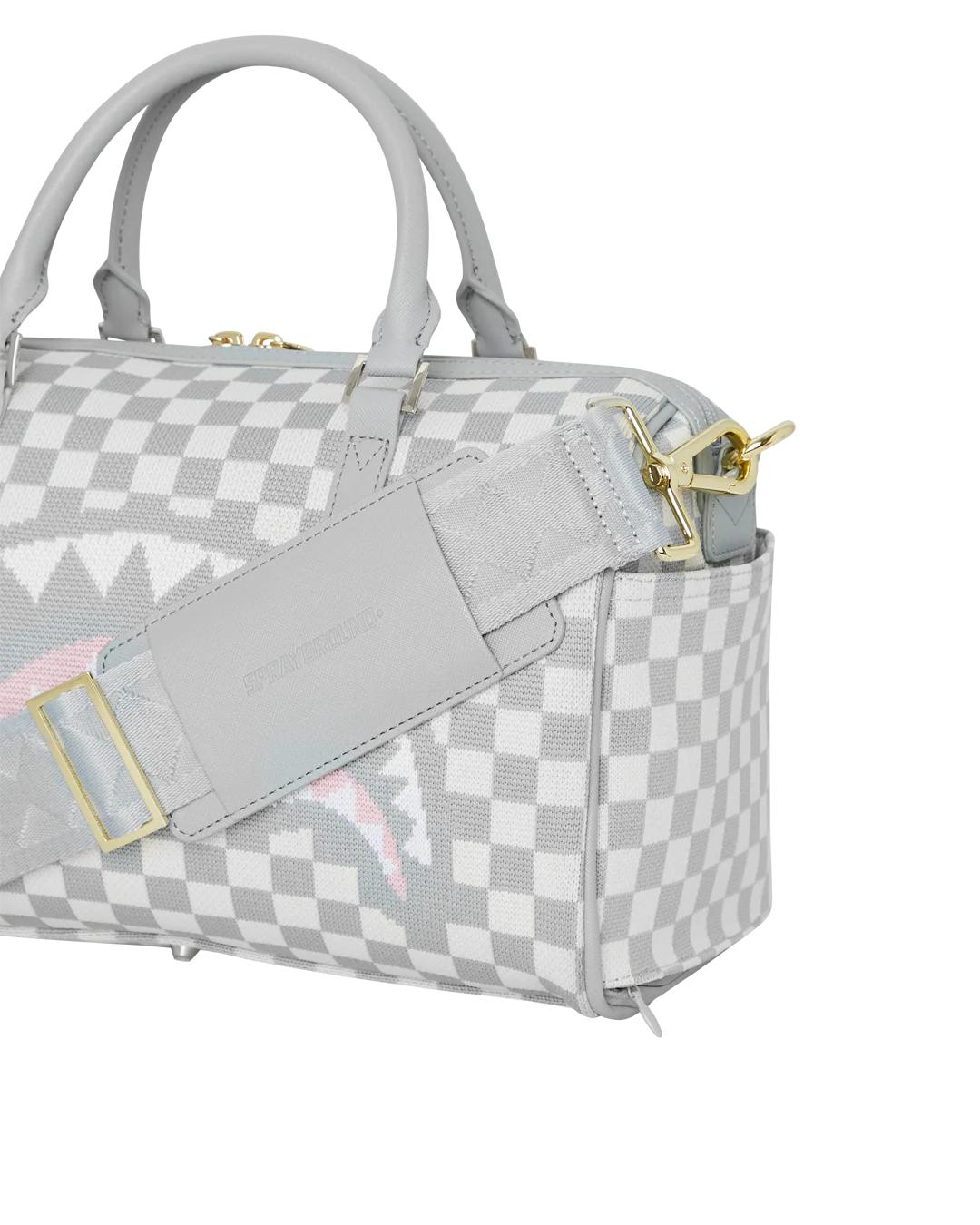 KNIT SHARKS IN PARIS IN CREAM MINI DUFFLE | Sprayground Classic