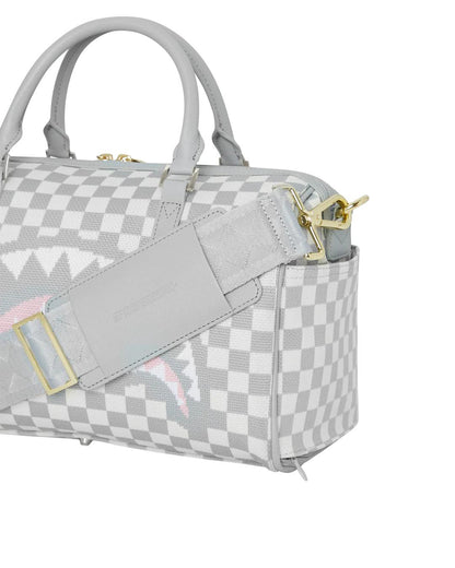 KNIT SHARKS IN PARIS IN CREAM MINI DUFFLE | Sprayground Classic