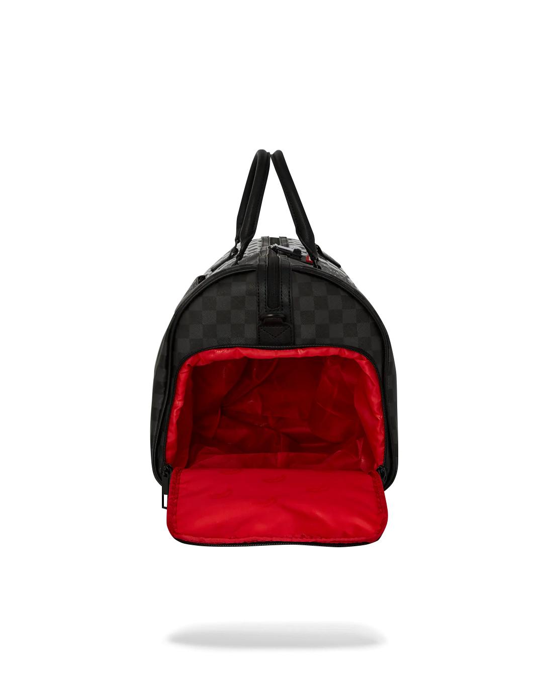 SCRIBBLE DRIBBLE CHECK DUFFLE | Sprayground Trending