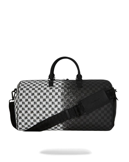 SCRIBBLE DRIBBLE CHECK DUFFLE | Sprayground Trending