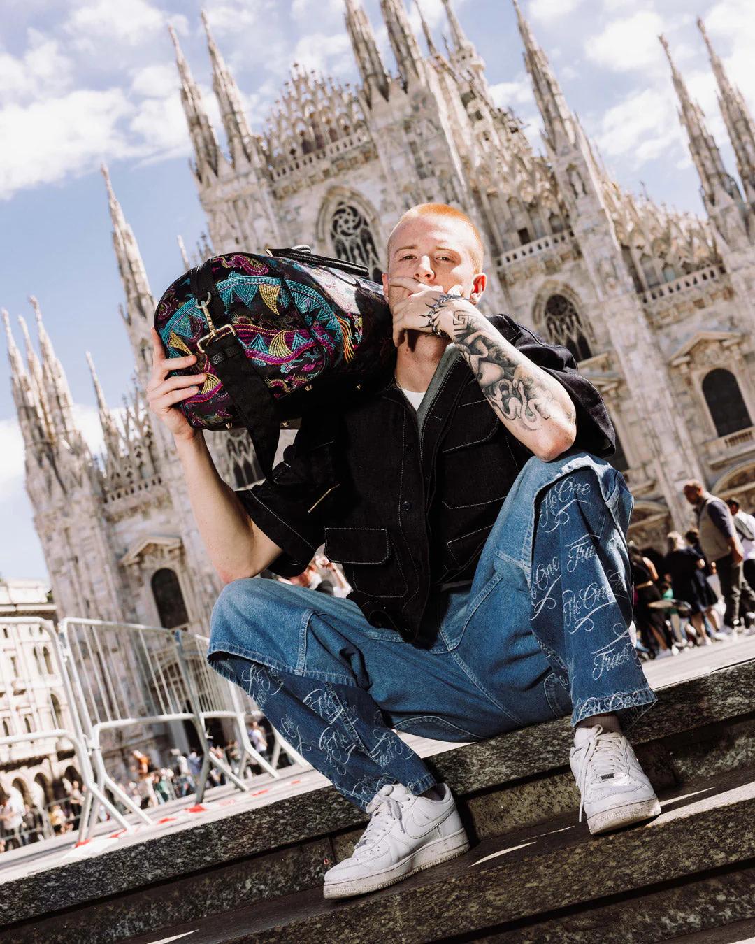 EMBROIDERED DRAGONS DUFFLE | Sprayground Latest