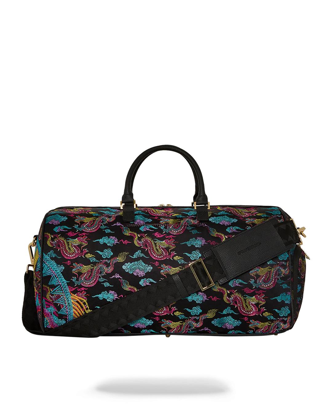 EMBROIDERED DRAGONS DUFFLE | Sprayground Latest