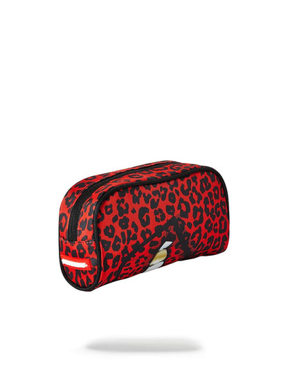 RED LEOPARD LIPS PENCIL CASE | Sprayground Classic