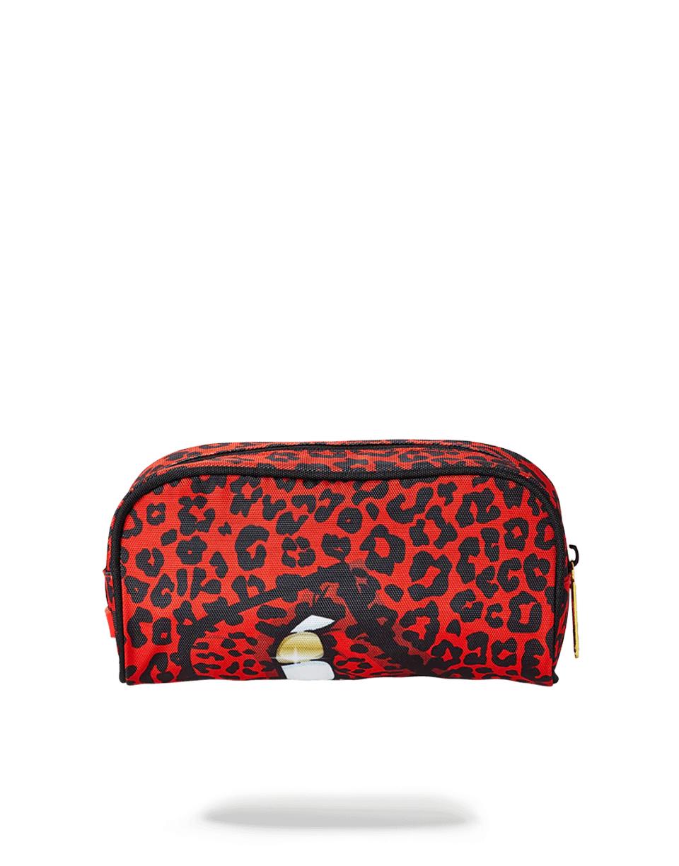 RED LEOPARD LIPS PENCIL CASE | Sprayground Classic