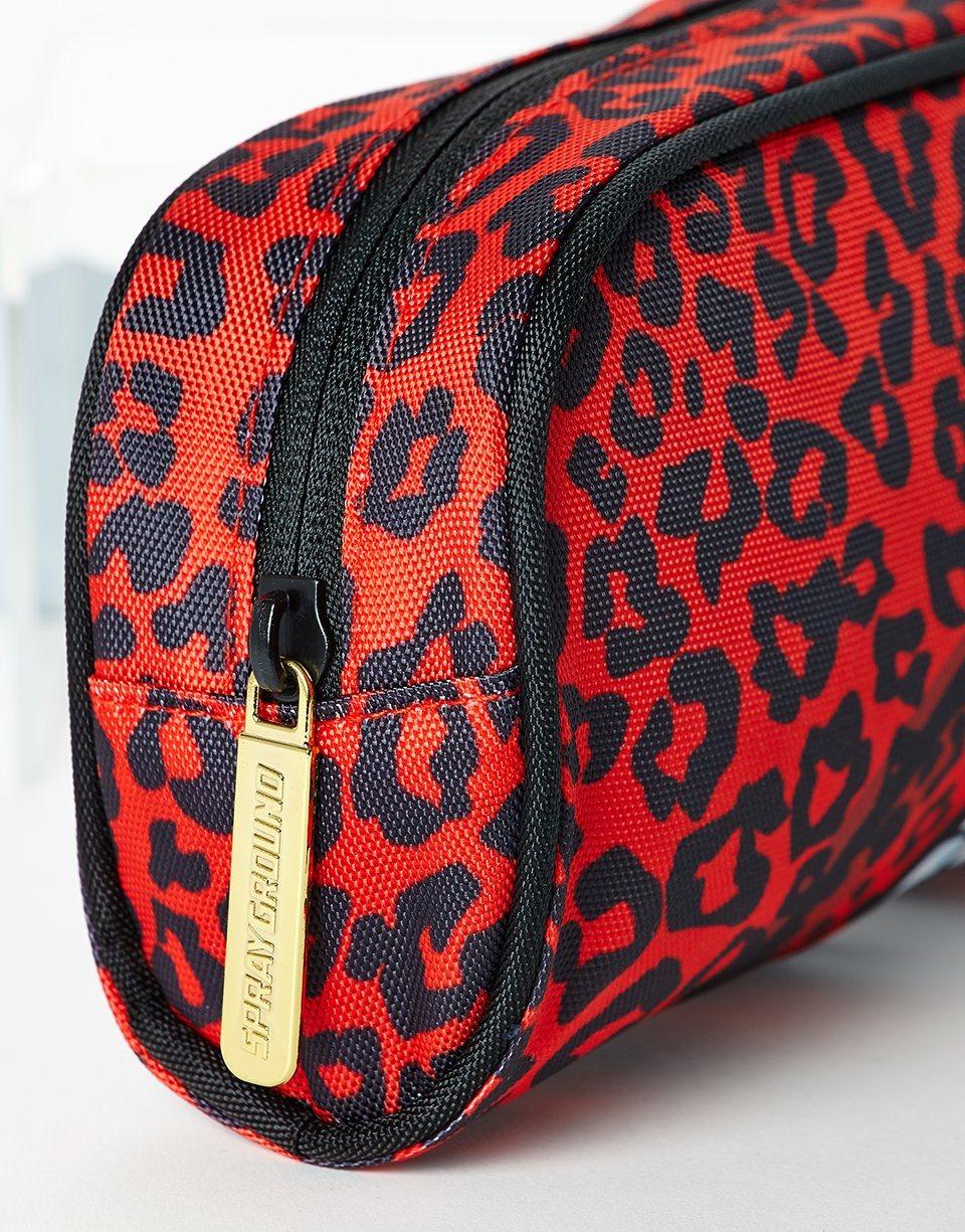 RED LEOPARD LIPS PENCIL CASE | Sprayground Classic