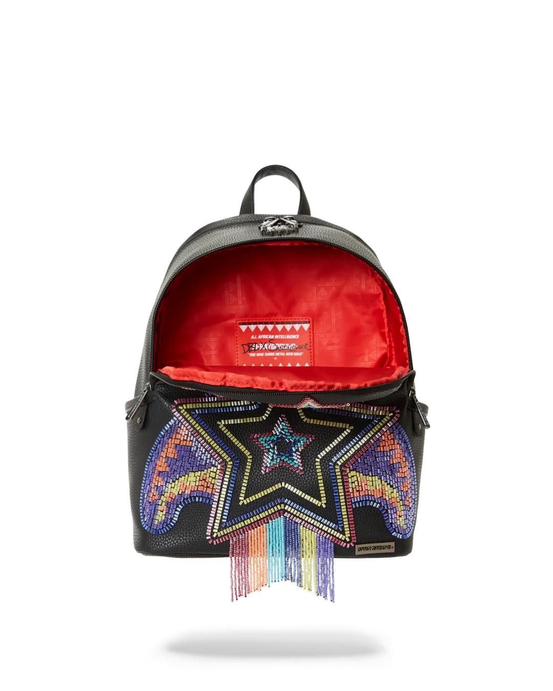 STAR RACER A.I.7 SANDFLOWER COLLAB BEADED SAVAGE BACKPACK | Sprayground Latest