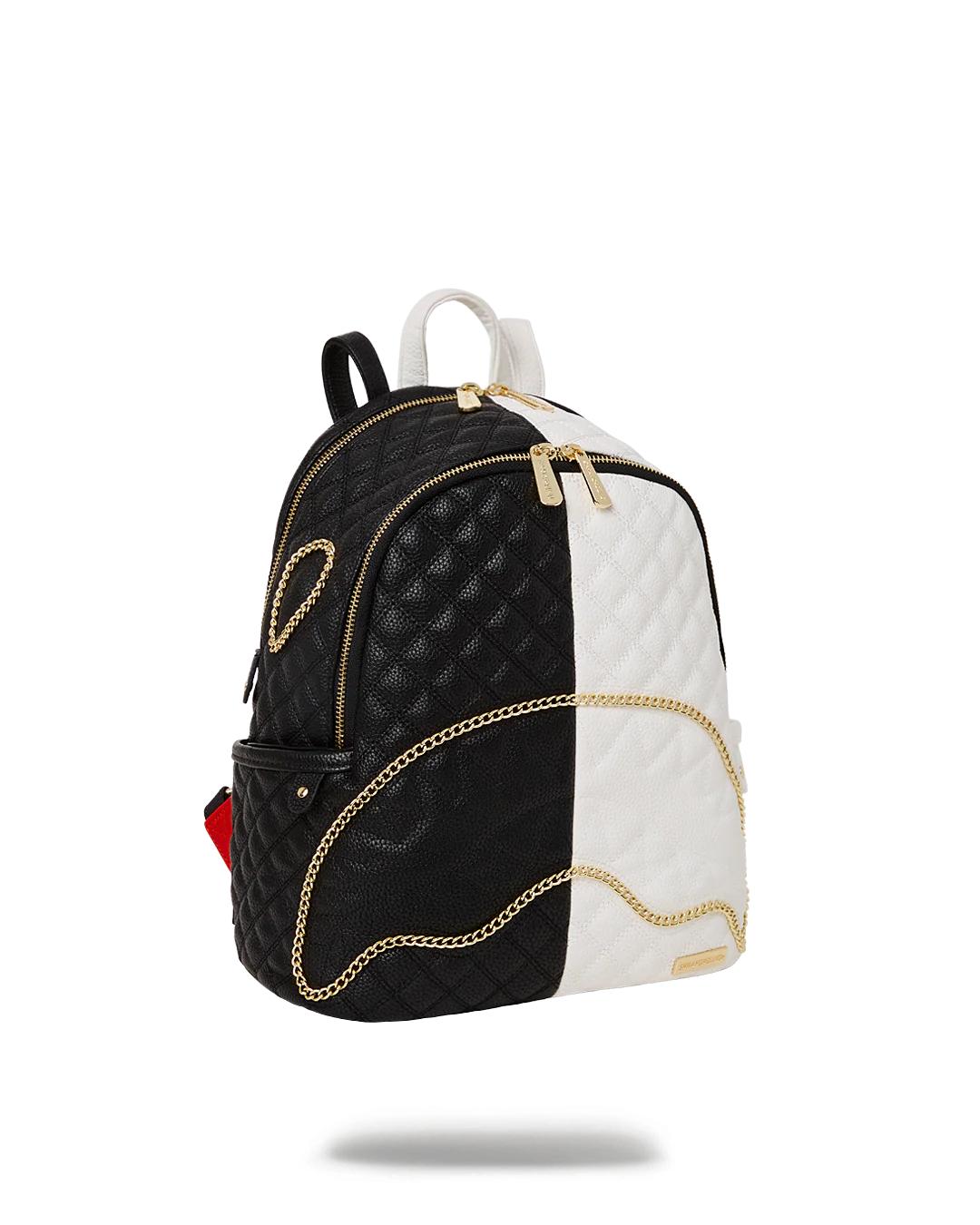 LEVELED UP SPLIT QUILT SHARK SAVAGE BACKPACK | Sprayground Everyday