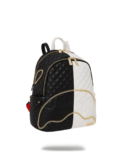 LEVELED UP SPLIT QUILT SHARK SAVAGE BACKPACK | Sprayground Everyday