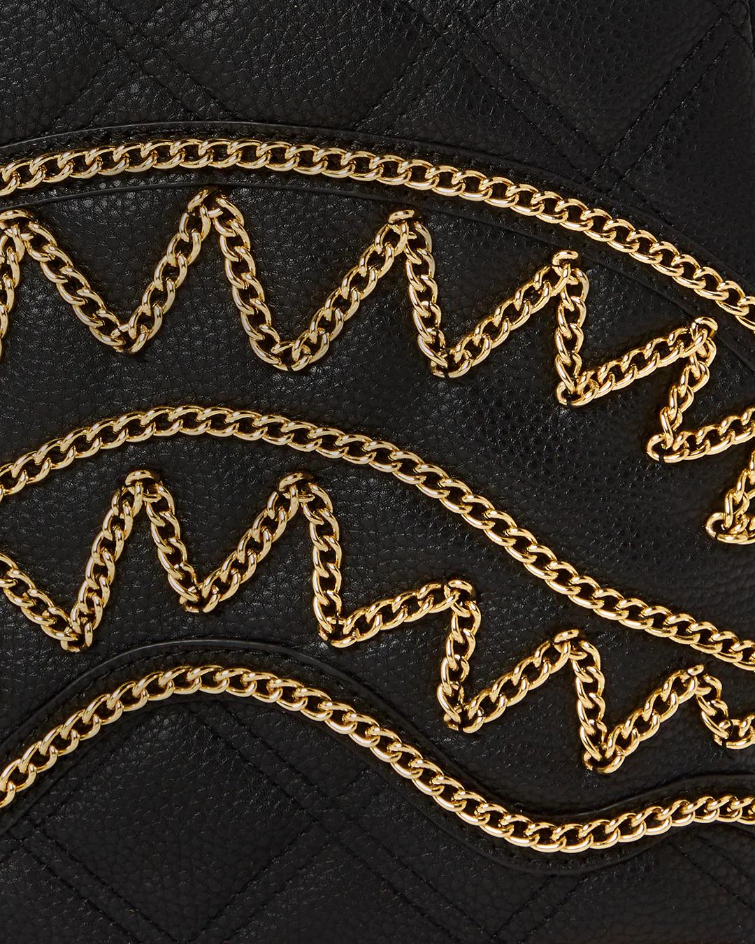 NOIR QUILT GOLD CHAIN SHARK SAVAGE BACKPACK | Sprayground Exclusive