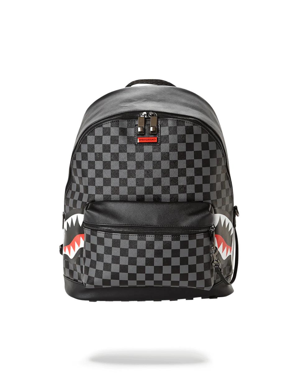SHARKS IN PARIS (BLACK CHECKERED EDITION) | Sprayground Exclusive