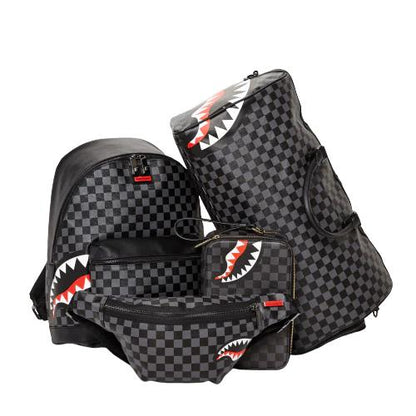 SHARKS IN PARIS (BLACK CHECKERED EDITION) | Sprayground Exclusive