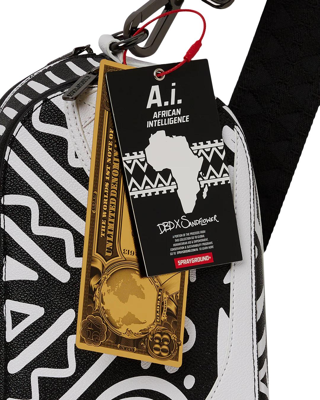 A.I.8 AFRICAN INTELLIGENCE - ORIGIN STORY BACKPACK SLING | Sprayground Classic