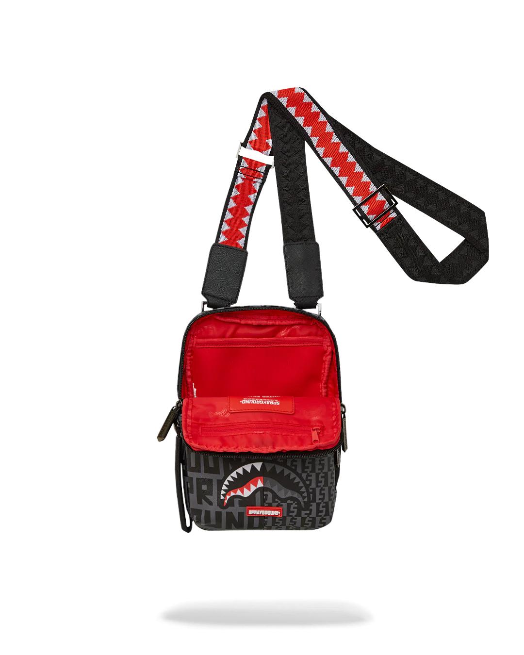 SHARKFINITY STEALTH PILOT MESSENGER SLING BAG | Sprayground Essential