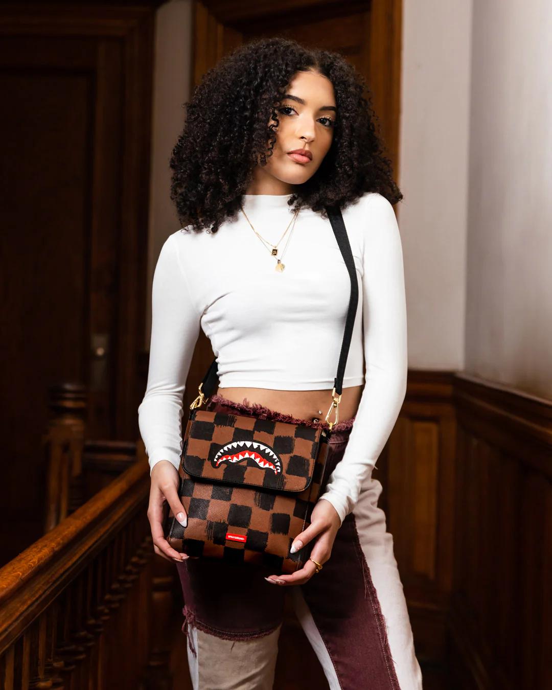 SHARKS IN PARIS VANQUISH LARGE SLING CROSSBODY | Sprayground Trending