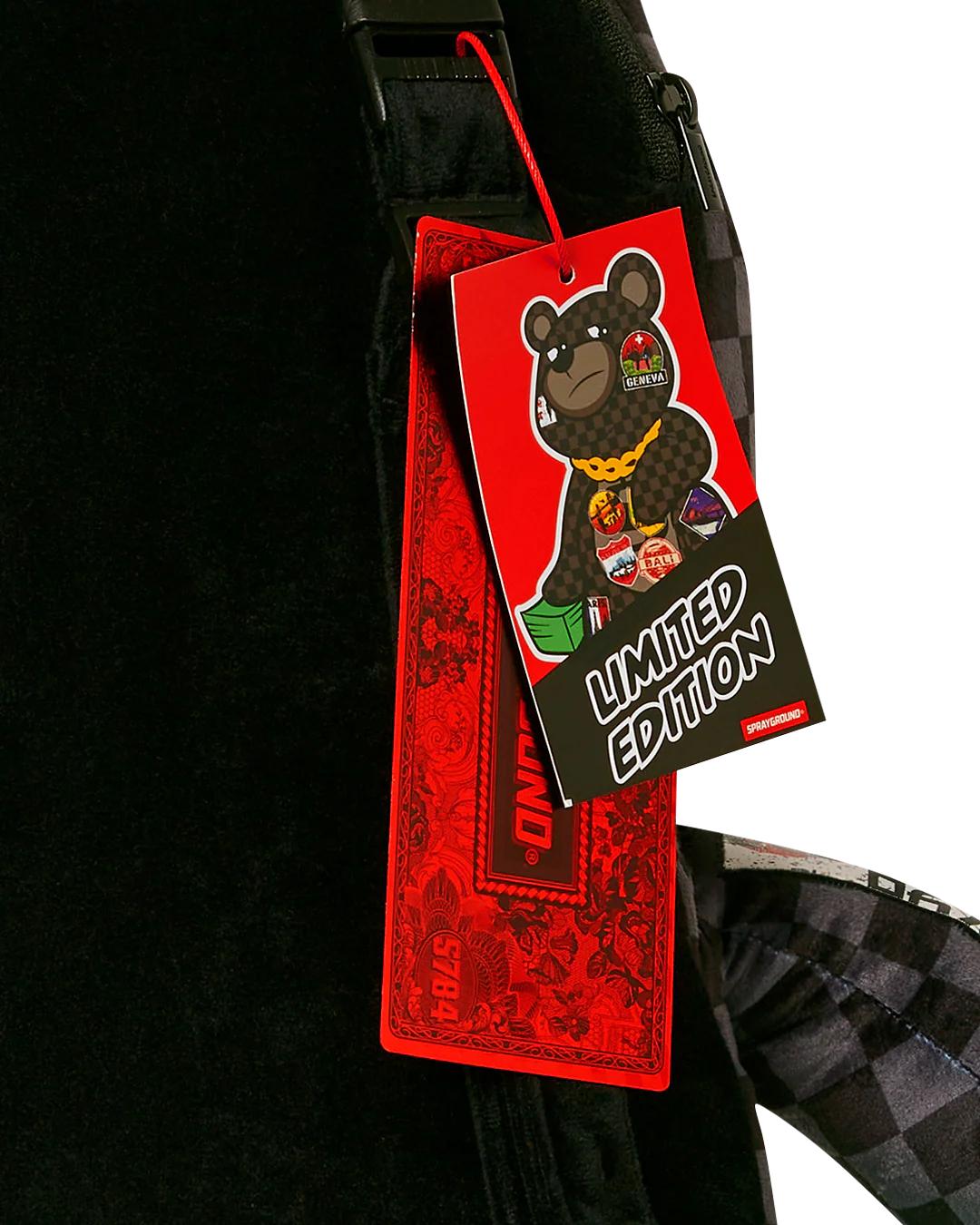 GLOBAL MOGUL UNLIMITED MILES MONEYBEAR TEDDYBEAR BACKPACK | Sprayground Essential