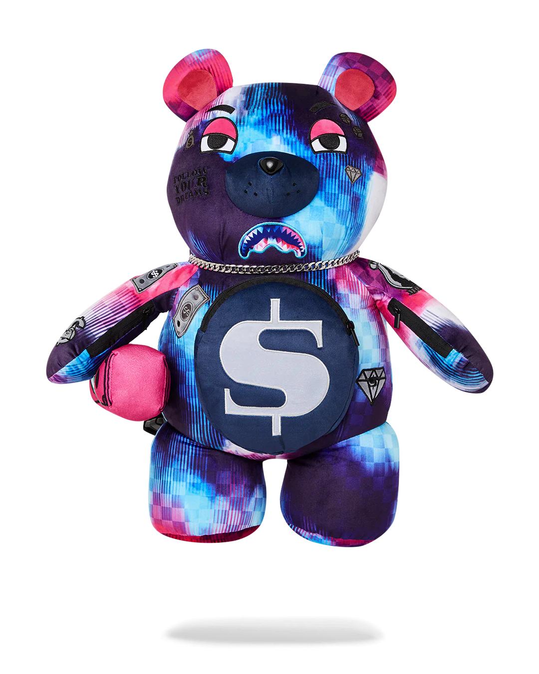SHARKCLUB ELECTRONICA MONEYBEAR TEDDYBEAR BACKPACK | Sprayground Quality