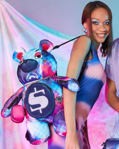 SHARKCLUB ELECTRONICA MONEYBEAR TEDDYBEAR BACKPACK | Sprayground Quality