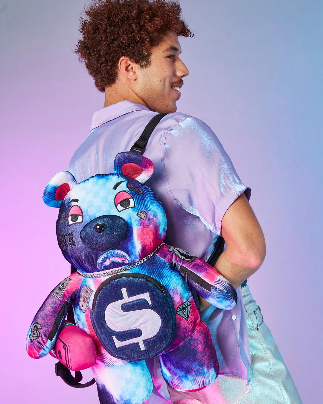 SHARKCLUB ELECTRONICA MONEYBEAR TEDDYBEAR BACKPACK | Sprayground Quality