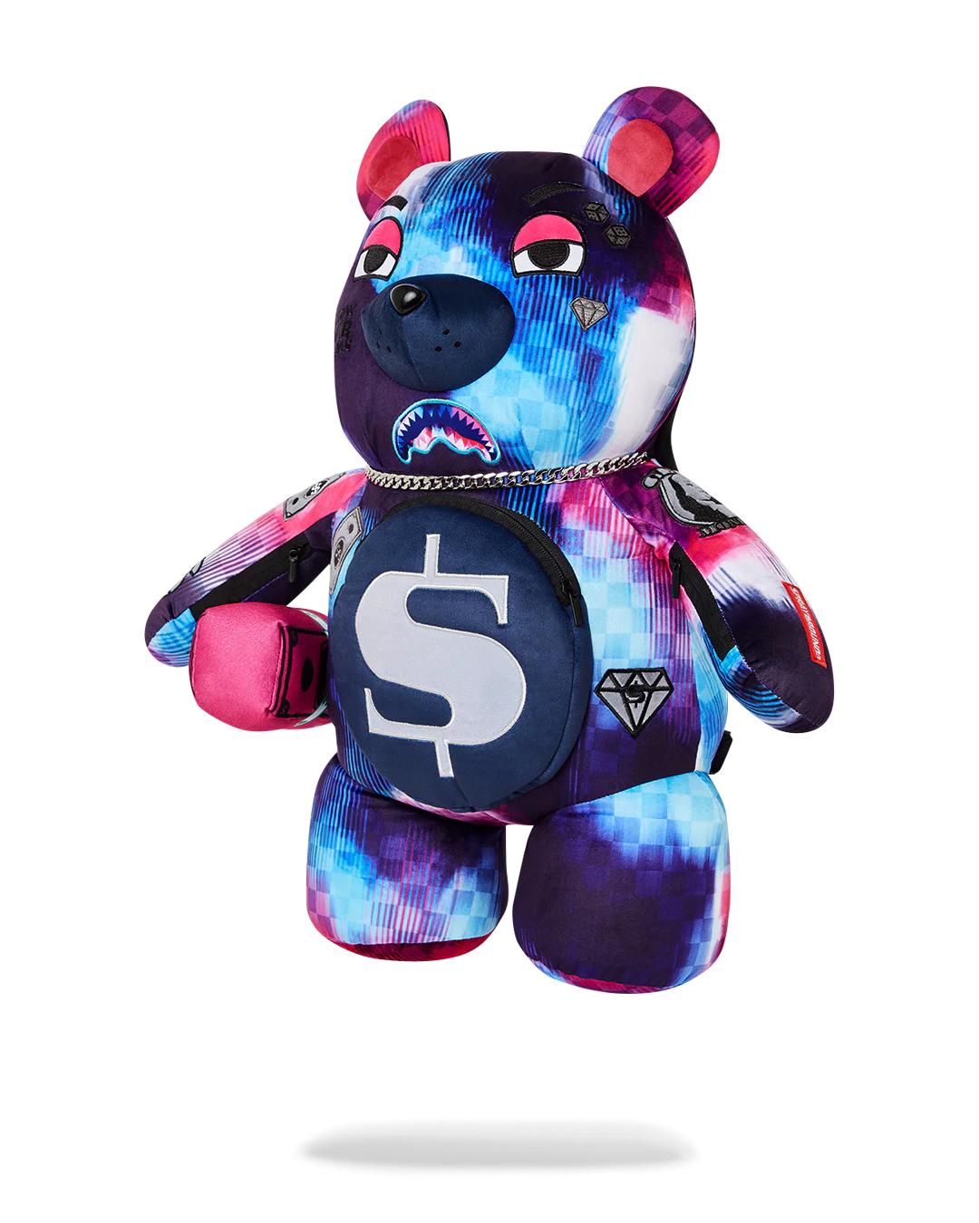 SHARKCLUB ELECTRONICA MONEYBEAR TEDDYBEAR BACKPACK | Sprayground Quality