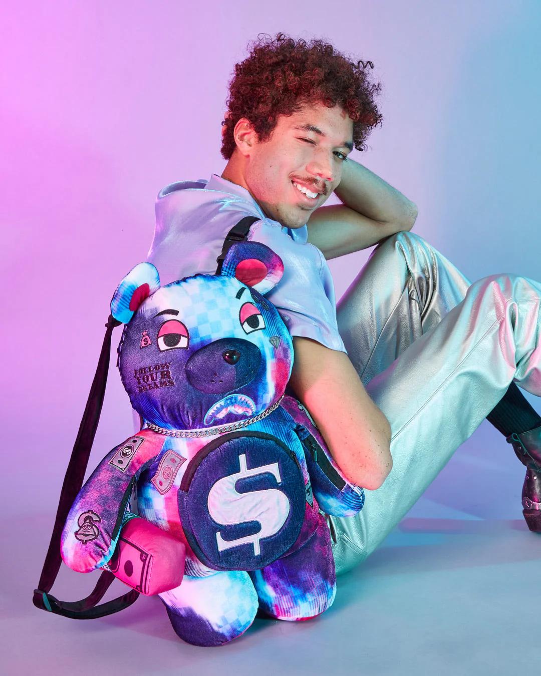 SHARKCLUB ELECTRONICA MONEYBEAR TEDDYBEAR BACKPACK | Sprayground Quality