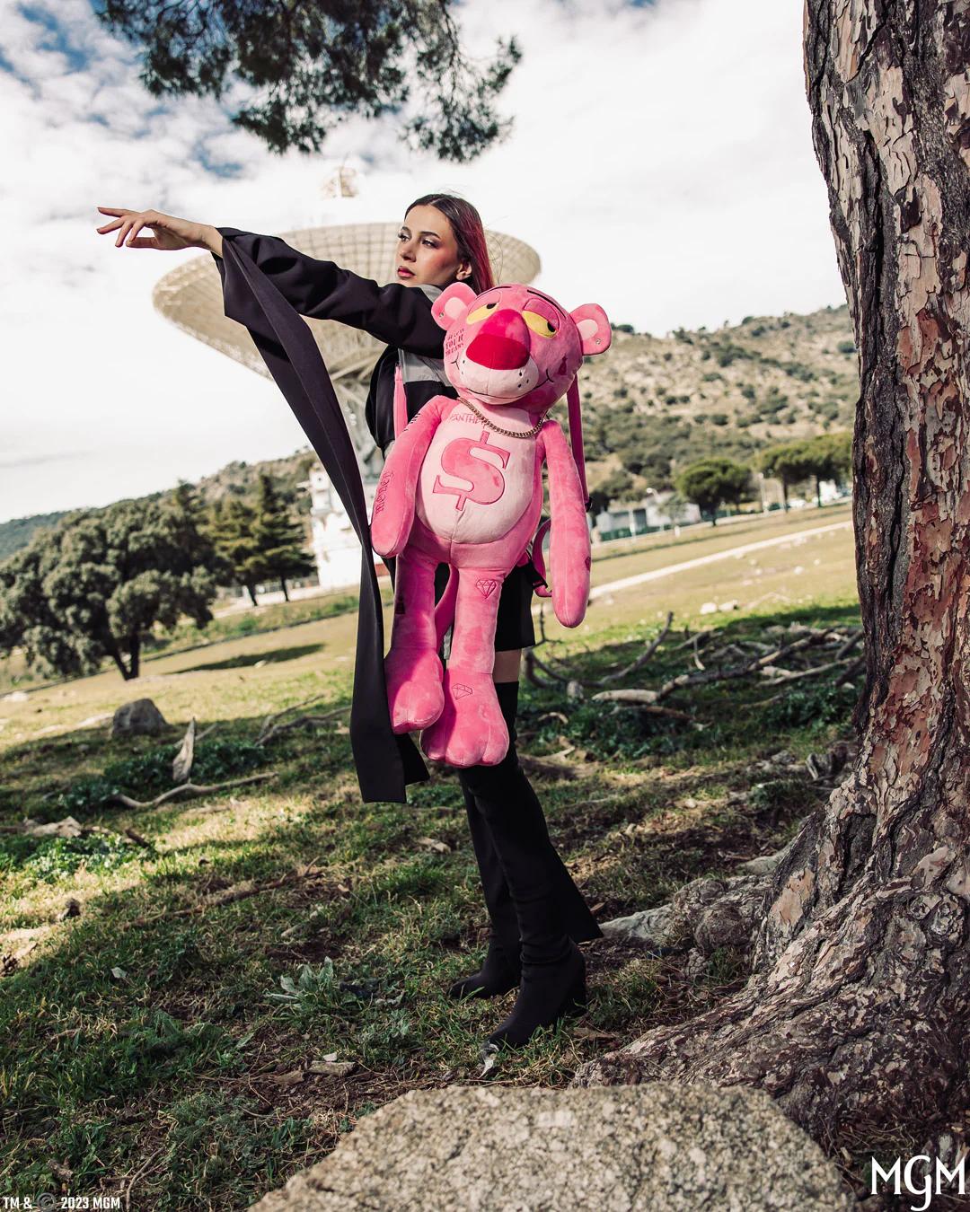PINK PANTHER UP TO NO GOOD TEDDY BEAR BACKPACK | Sprayground Premium