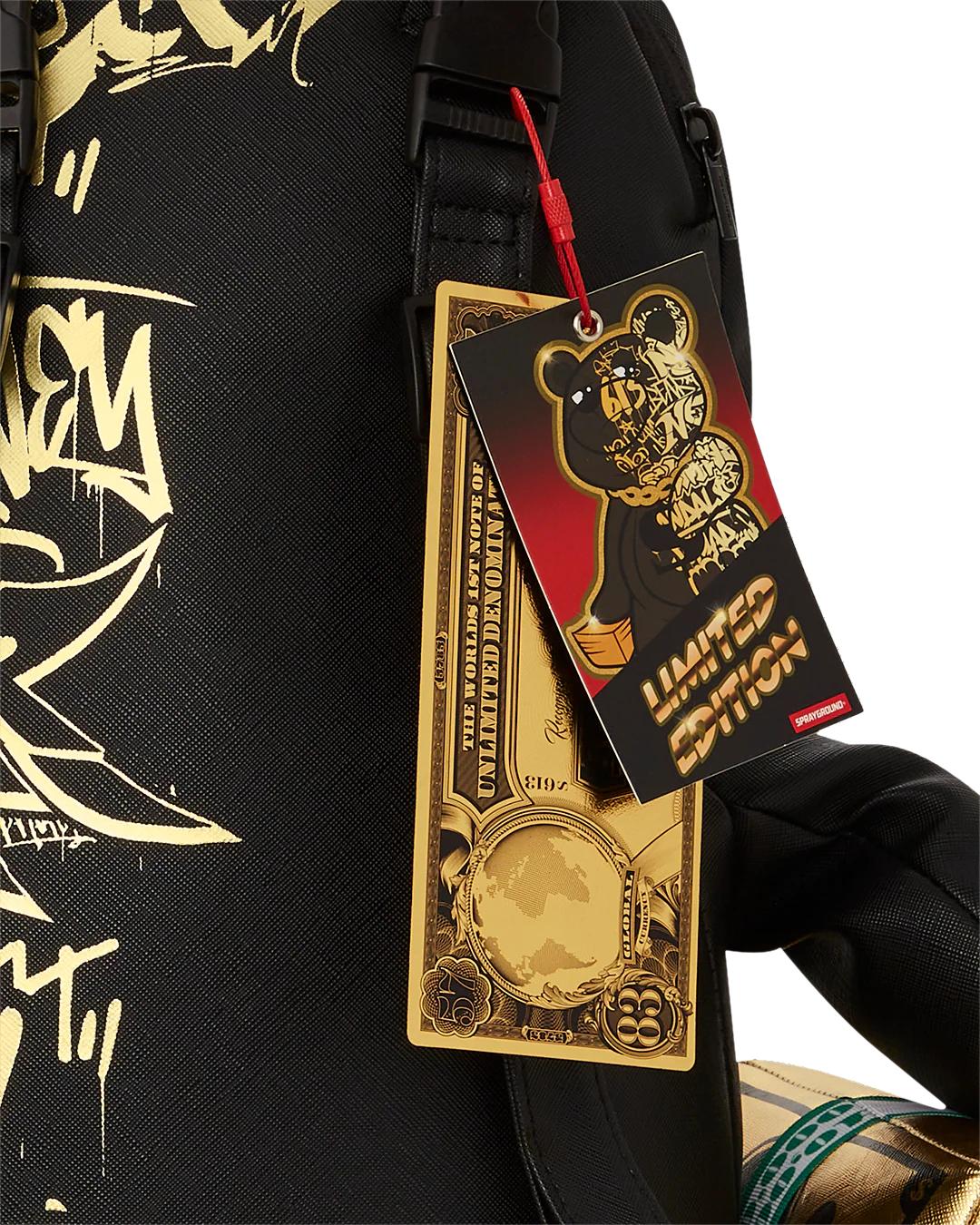 HALF GRAFF GLIDE MONEYBEAR TEDDYBEAR BACKPACK | Sprayground New