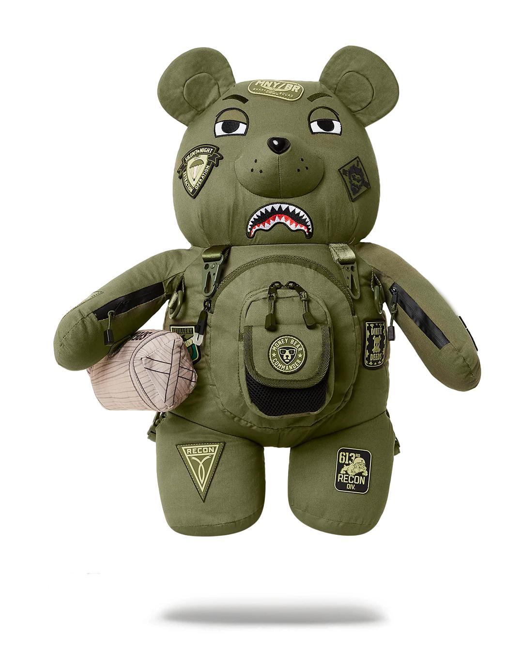 SPECIAL OPS FULL THROTTLE MONEYBEAR TEDDYBEAR BACKPACK | Sprayground Exclusive