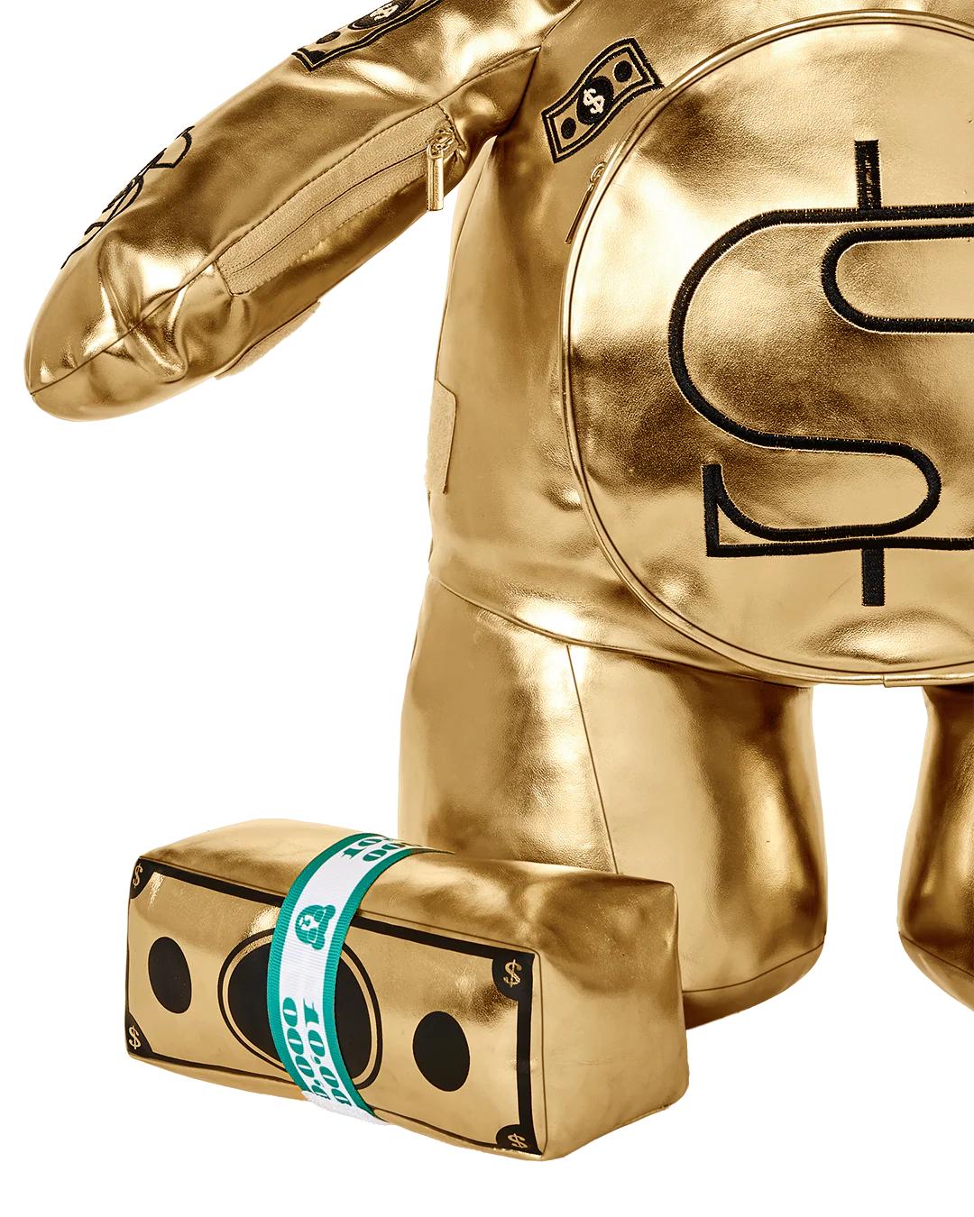 GOLD RUSH MONEYBEAR TEDDYBEAR BACKPACK | Sprayground Featured