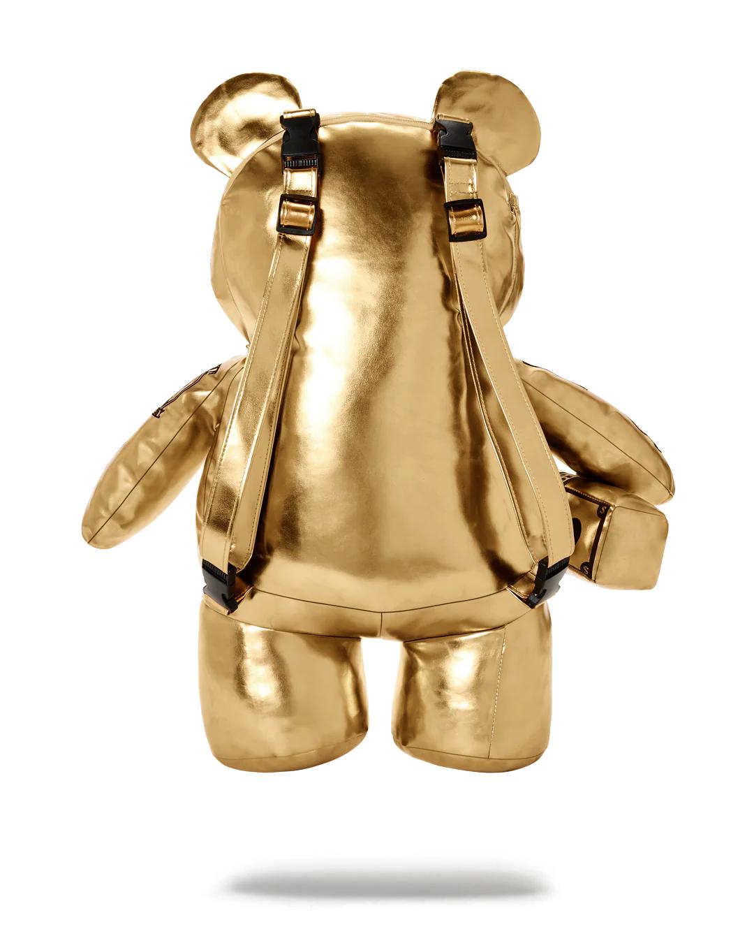 GOLD RUSH MONEYBEAR TEDDYBEAR BACKPACK | Sprayground Featured