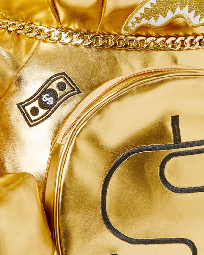 GOLD RUSH MONEYBEAR TEDDYBEAR BACKPACK | Sprayground Featured