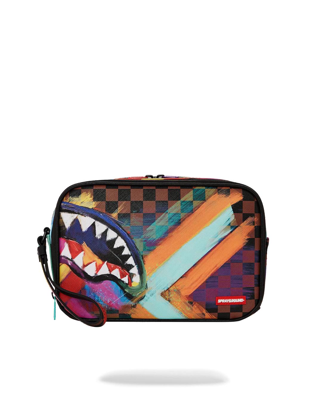 SHARKS IN PARIS CITY STREAKS TOILETRY BAG | Sprayground Signature