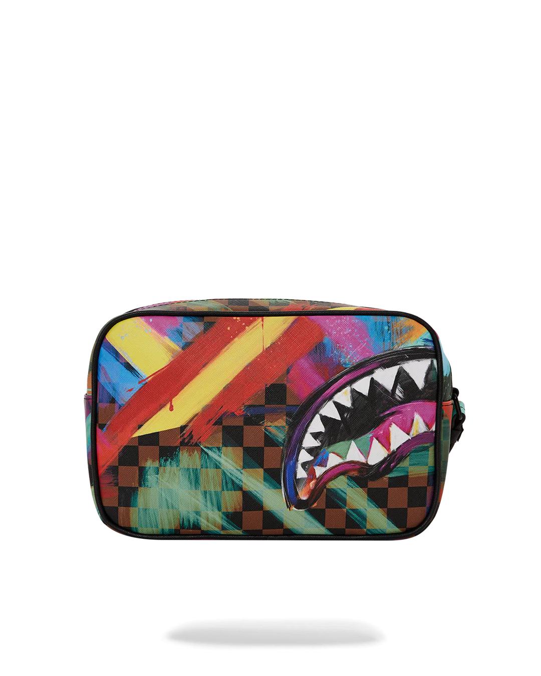 SHARKS IN PARIS CITY STREAKS TOILETRY BAG | Sprayground Signature