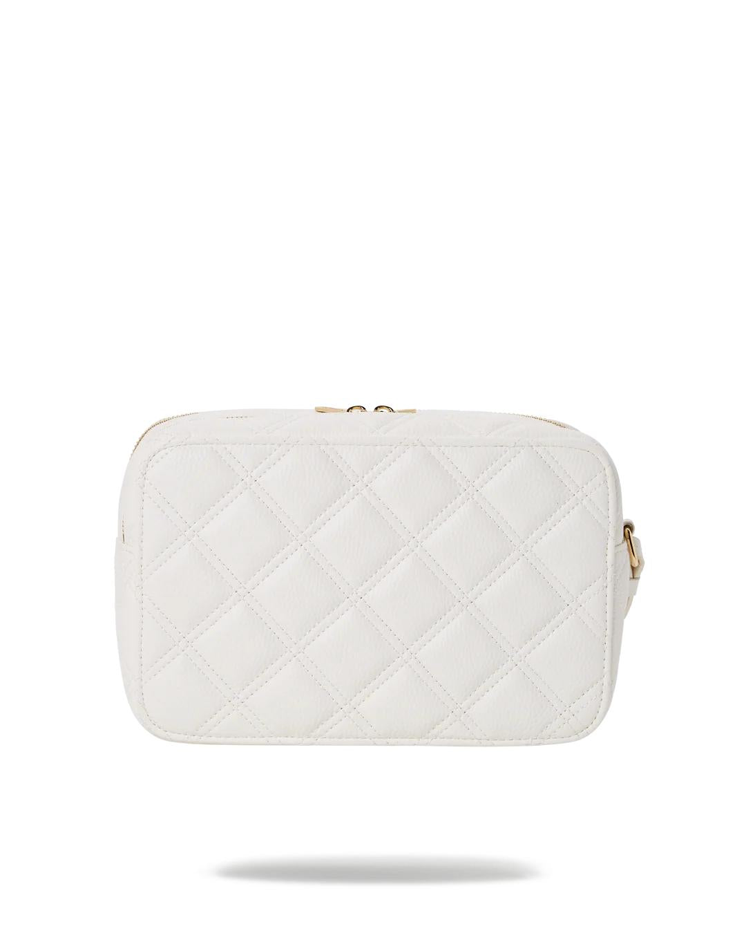 RIVIERA LE BLANC GOLD CHAIN SHARK TOILETRY BAG | Sprayground Signature