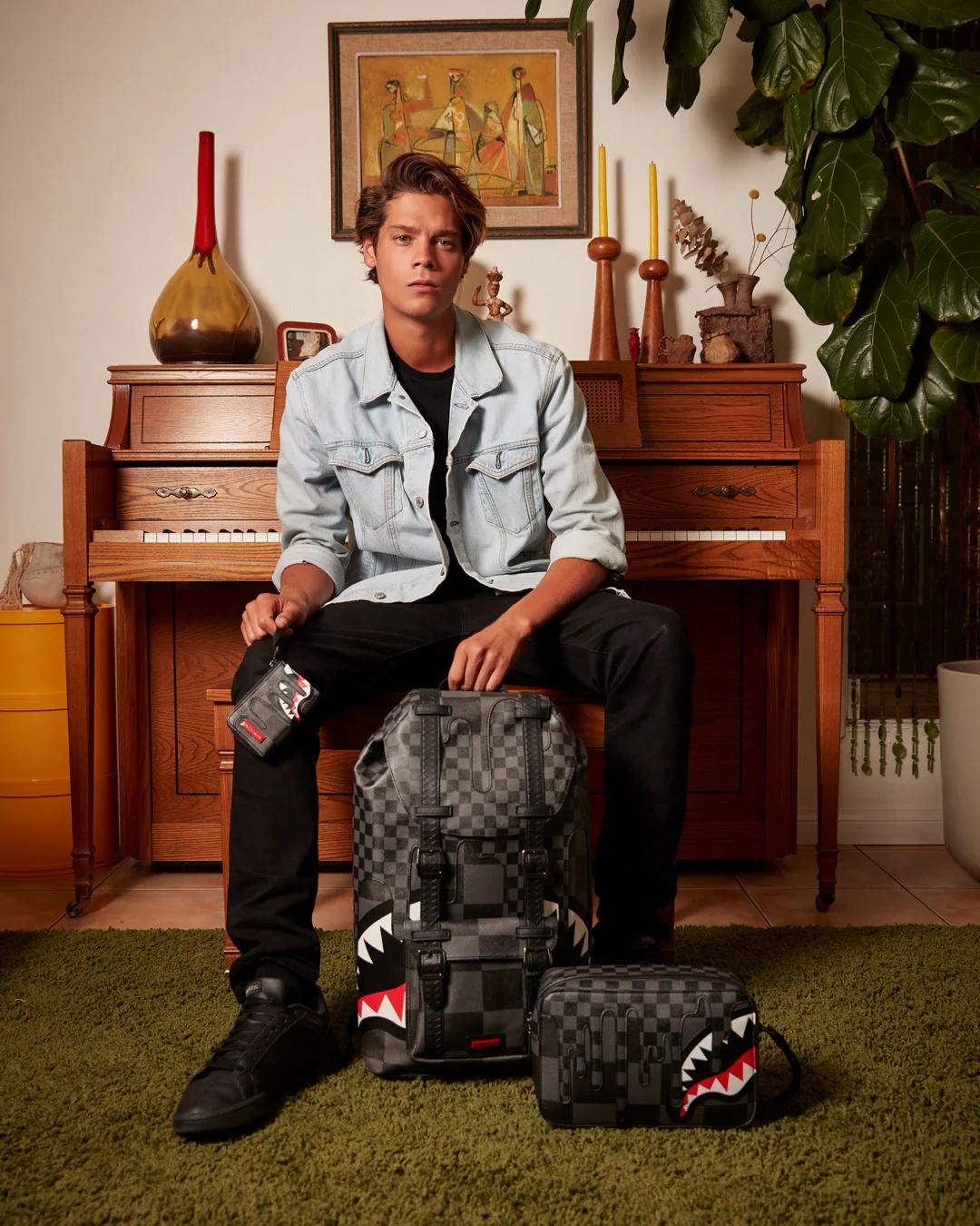 XTC GREY SHARKS IN PARIS TOILETRY BAG | Sprayground Everyday