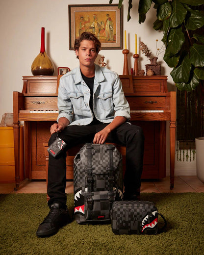XTC GREY SHARKS IN PARIS TOILETRY BAG | Sprayground Everyday
