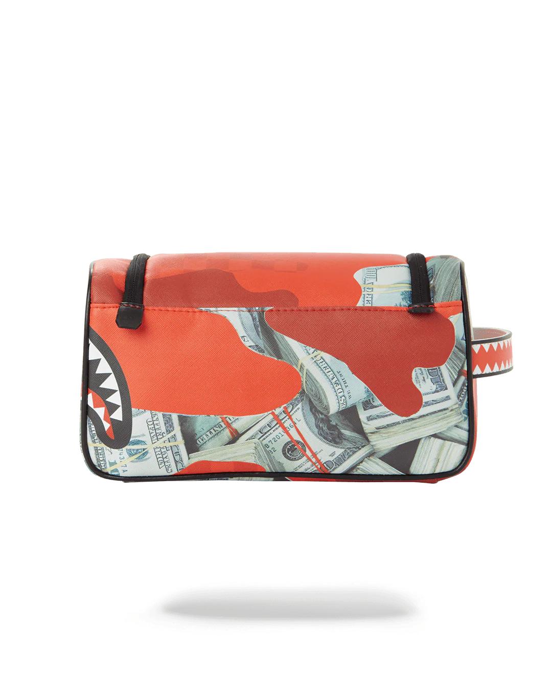 MONEY CAMO (RED) TOILETRY BAG | Sprayground New