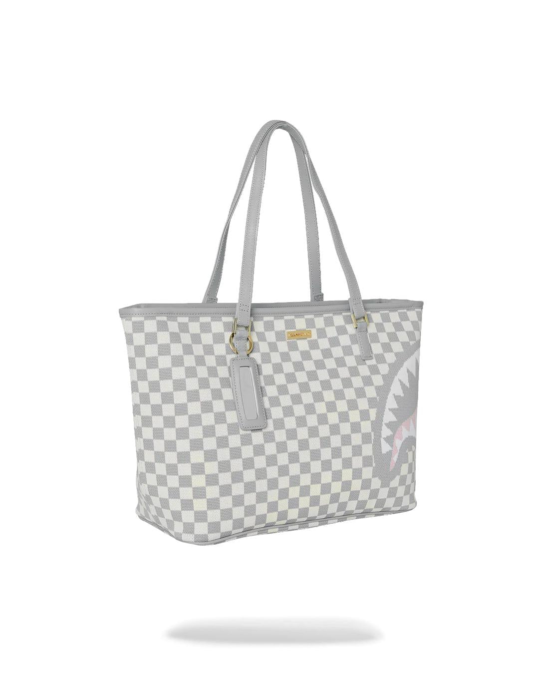 KNIT SHARKS IN PARIS IN CREAM TOTE | Sprayground Best Seller