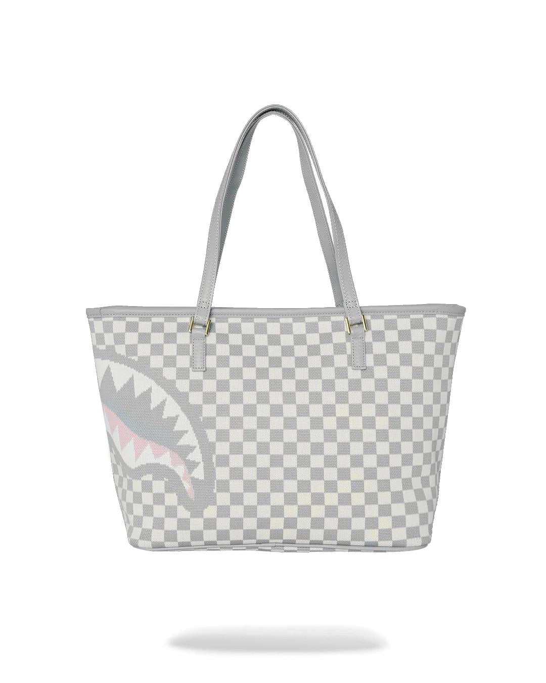 KNIT SHARKS IN PARIS IN CREAM TOTE | Sprayground Best Seller