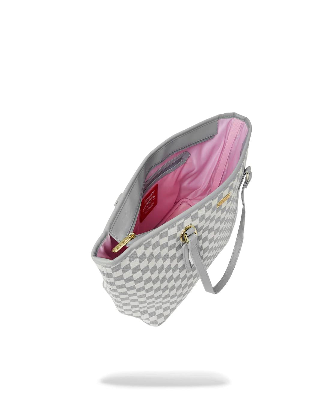 KNIT SHARKS IN PARIS IN CREAM TOTE | Sprayground Best Seller